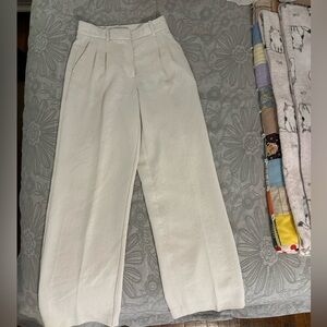 Aritzia effortless pants cream size 0
